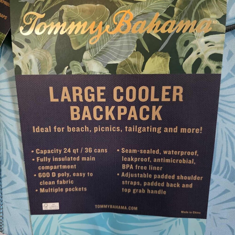 NWT Tommy Bahama Cooler Backpack - Picture 5 of 6